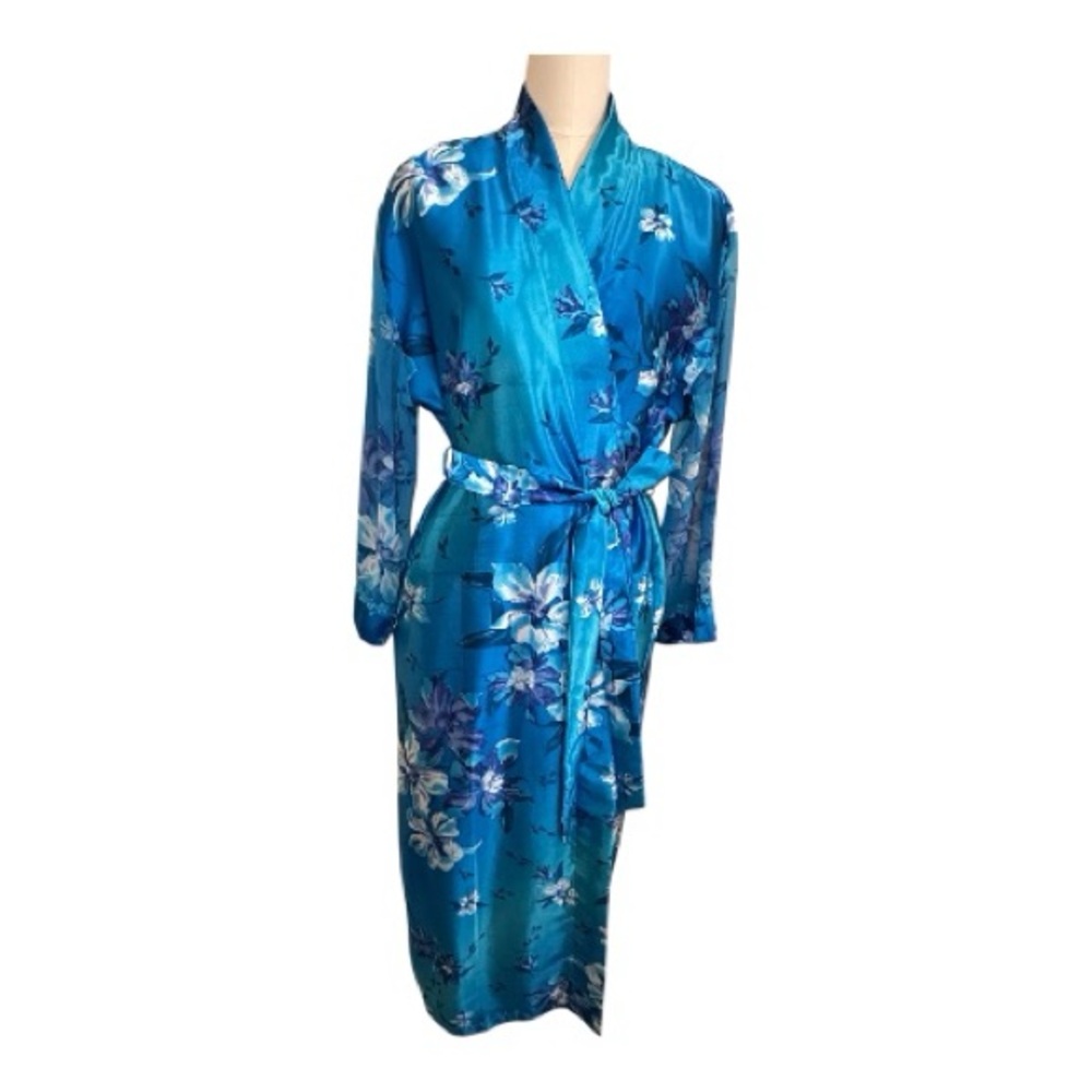 Delicates Blue Floral Women's Robe
